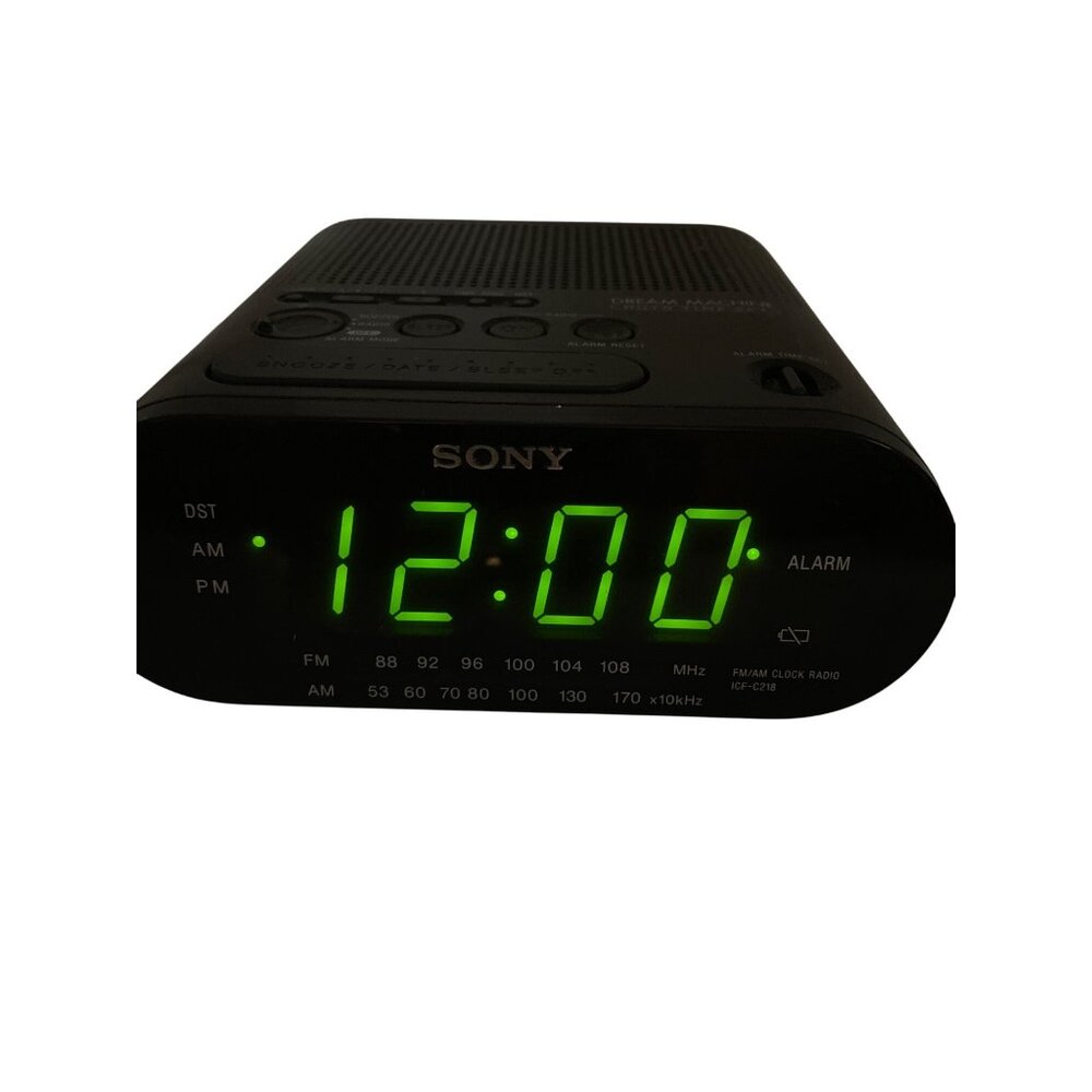 Sony Dream Machine Vintage AM/FM Alarm Clock Radio Model ICF-C218
